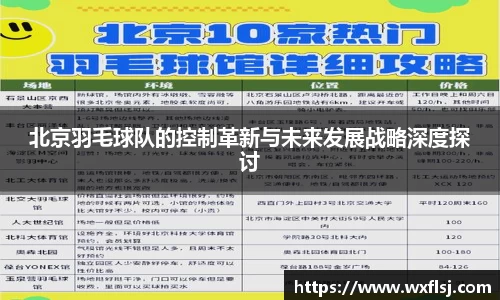 北京羽毛球队的控制革新与未来发展战略深度探讨